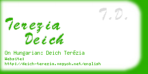 terezia deich business card